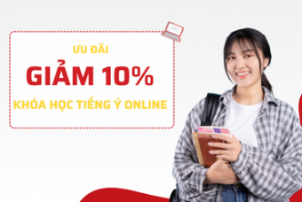 Khóa học tiếng Ý online chỉ từ 4.050.000đ cùng hàng loạt ưu đãi hấp dẫn khác