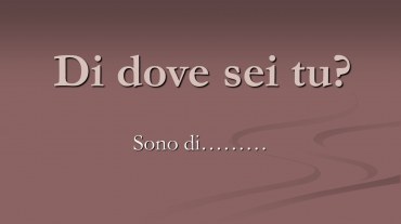 Bài 4: Di dove sei? (Bạn từ đâu đến?)